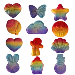 کوکتل پدیکور مدل Rainbow وزن 70 گرم بسته 12 عددی