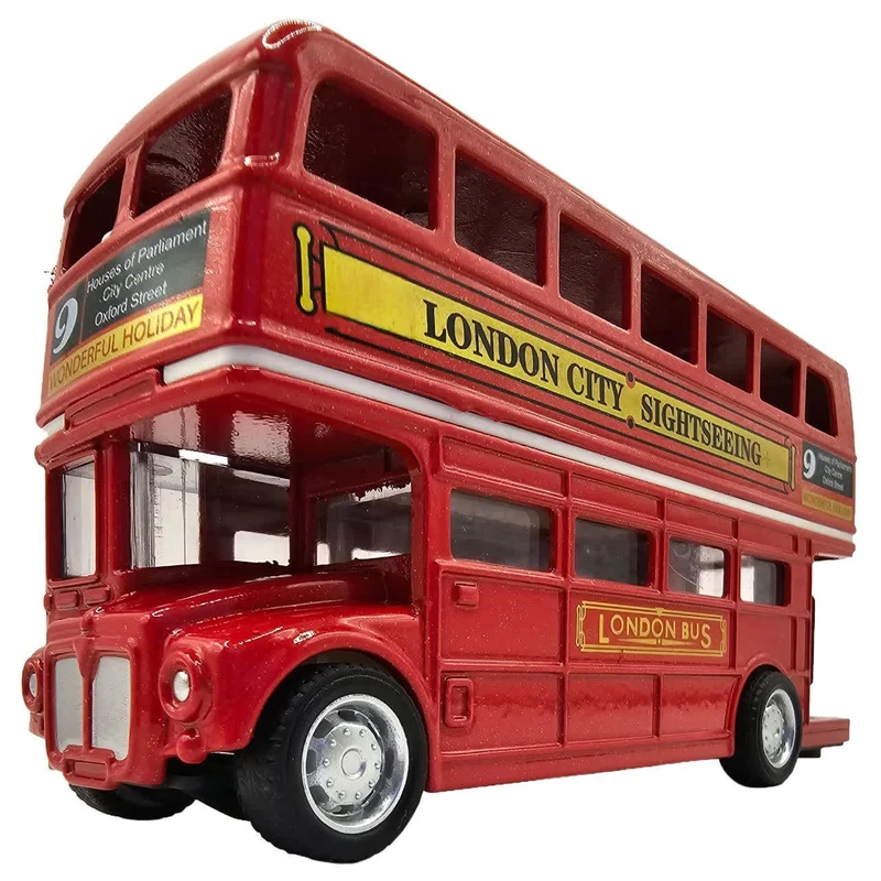 ماکت ماشین ناب سل مدل اتوبوس لندن کد LONDON BUS PULL BACK &GO ACTION NAAB002
