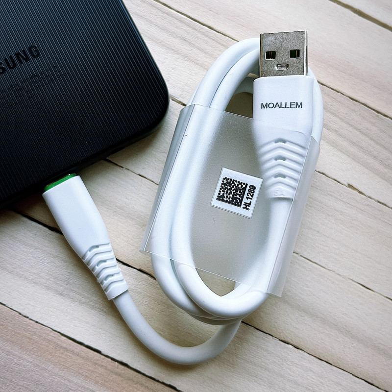 کابل تبدیل USB به USB-C معلم مدل Galaxy-A50s به طول یک متر 