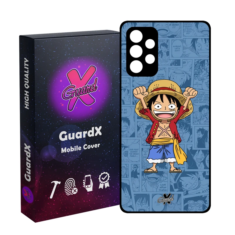کاور گارد ایکس طرح One Piece Luffy Anime مدل Glass10464 مناسب برای گوشی موبایل سامسونگ Galaxy A52/A52S