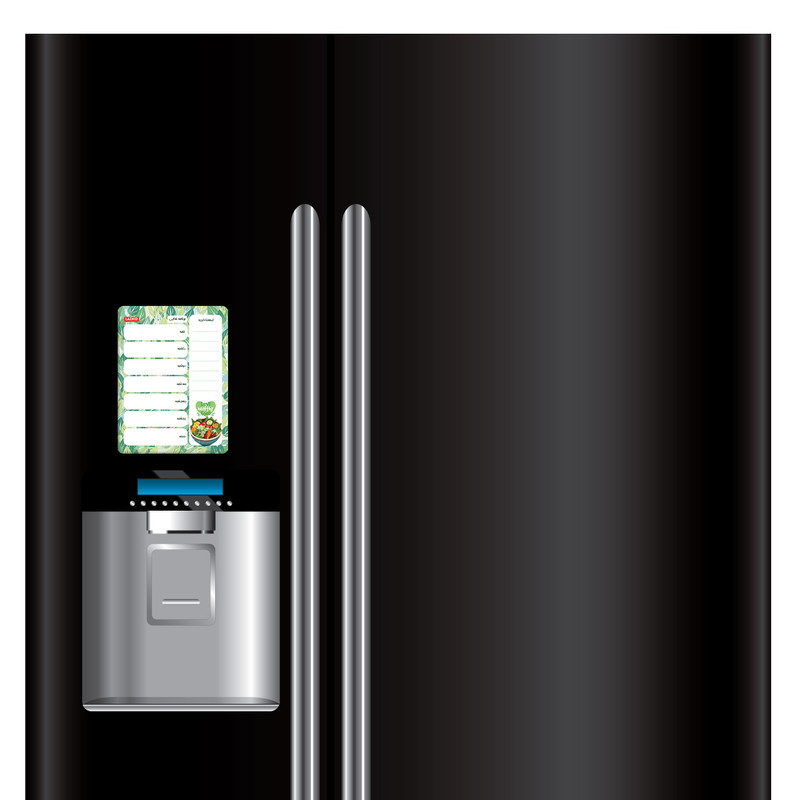 تخته وایت برد لاژید مدل برنامه ریزی غذایی سایز 14x18 سانتی متر