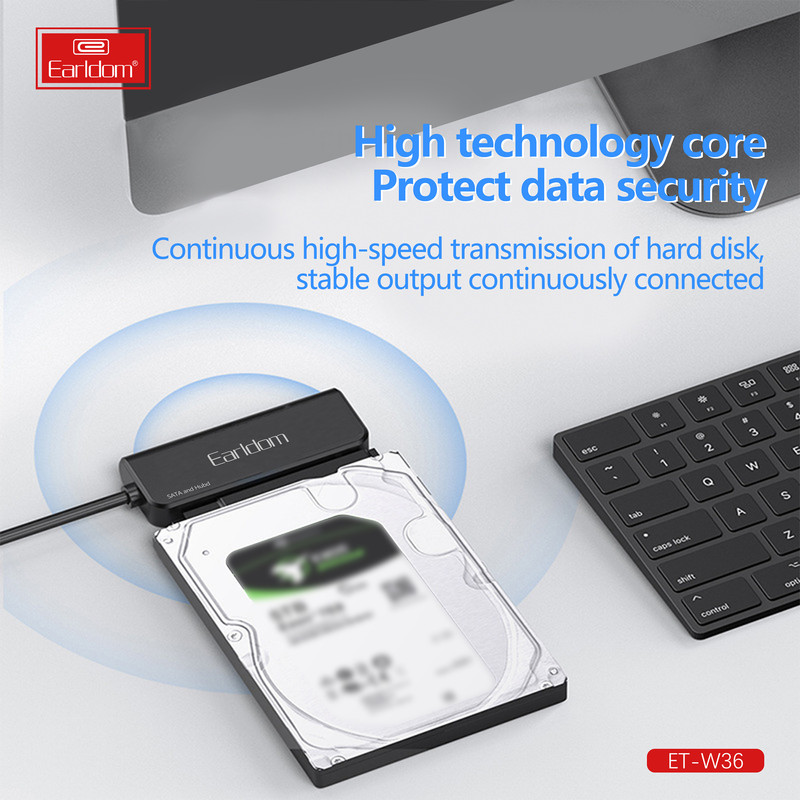 مبدل USB / USB-C به SATA ارلدام مدل W36