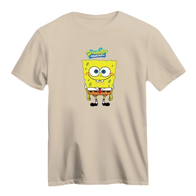 تی شرت آستین کوتاه زنانه مدل باب اسفنجی کد 03