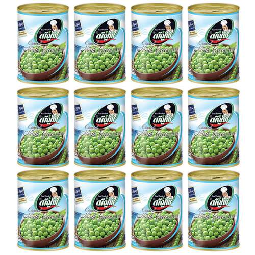 کنسرو نخود سبز شیفته - 370 گرم بسته 12 عددی