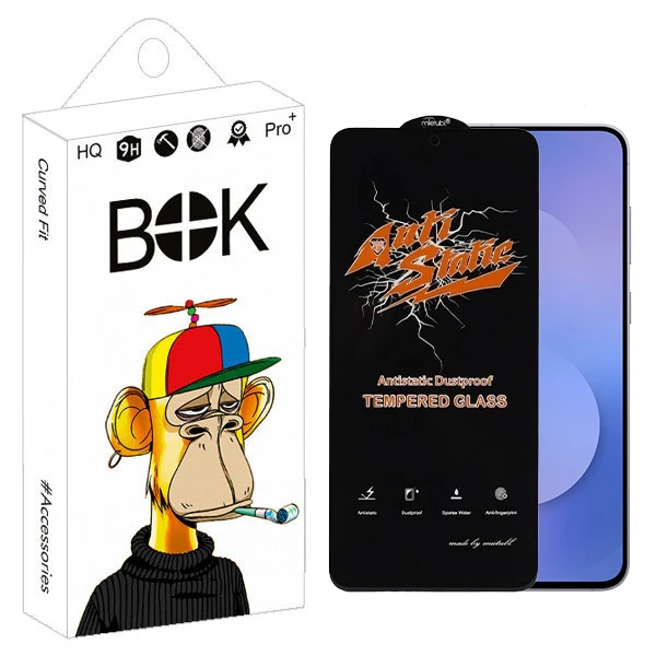 محافظ صفحه نمایش آنتی استاتیک بوک مدل Optiva مناسب برای گوشی موبایل سامسونگ Galaxy s25 fe