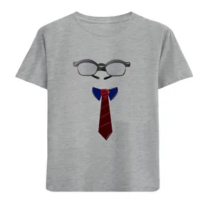 تی شرت آستین کوتاه بچگانه مدل عینک وکراوات D20