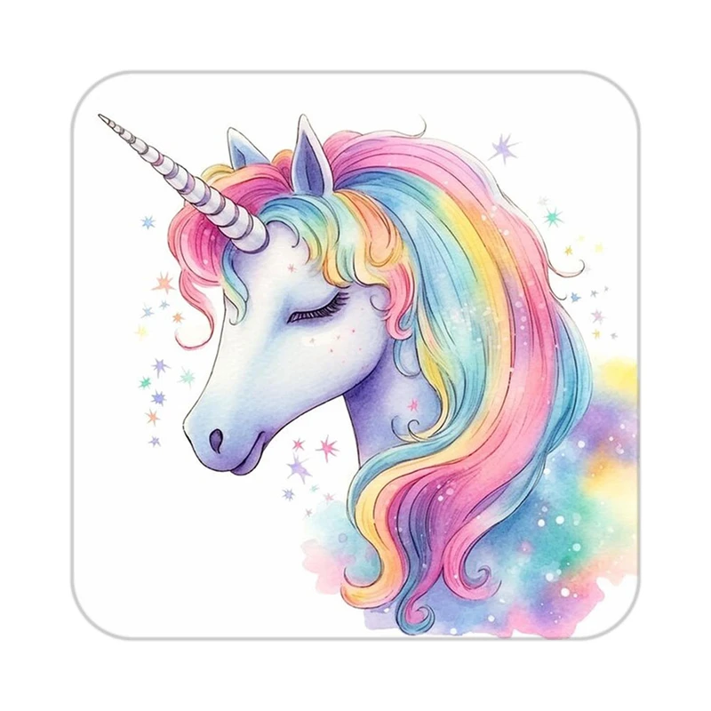 زیر لیوانی کاکتی طرح اسب تک شاخ و یونیکورن مدل mp33260