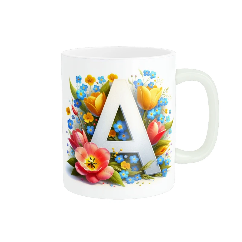 ماگ پاد آفرین طرح حرف A کد 1692