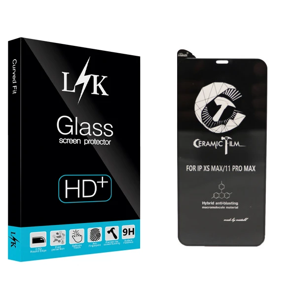محافظ صفحه نمایش ال کی مدل Hard glass مناسب برای گوشی موبایل اپل IPhone 11 Pro Max