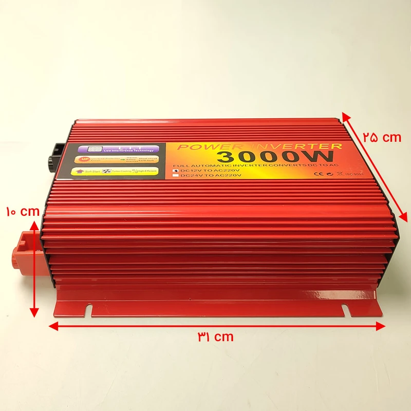 عکس شماره 5 : اینورتر تک فاز پاور مدل pa-3000w ظرفیت 3000 وات