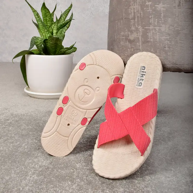 دمپایی زنانه نیکتا مدل ضربدری کد SRKH.2745