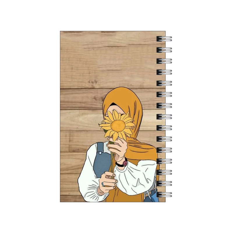 دفترچه یادداشت مدل to do list طرح دختر و گل آفتابگردان کد 3261326