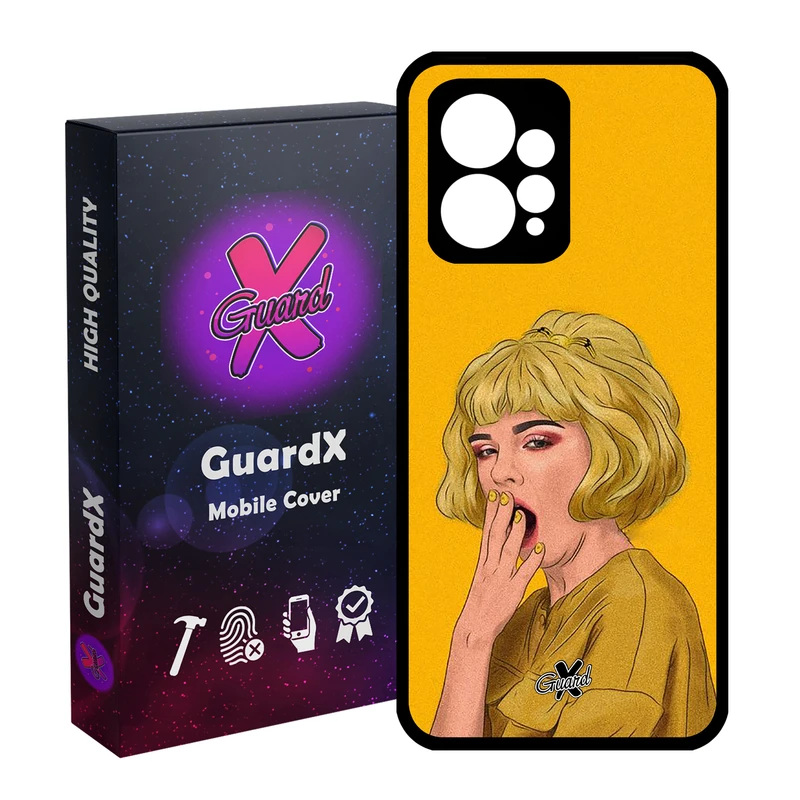 کاور گارد ایکس طرح Girl مدل Glass10311 مناسب برای گوشی موبایل شیائومی Redmi Note 12 4G