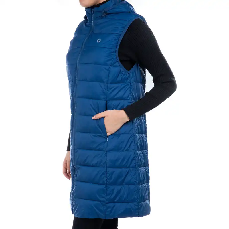 پافر زنانه جوتی جینز مدل کلاهدار کد 858518 رنگ سرمه‌ای