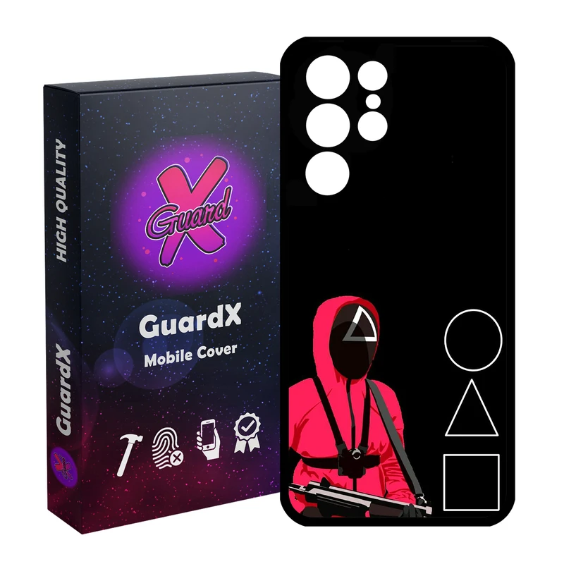 کاور گارد ایکس طرح Squid Game مدل Glass10410 مناسب برای گوشی موبایل سامسونگ Galaxy S21 Ultra