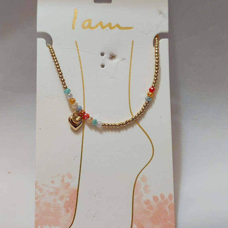 پابند زنانه آی ام مدل قلب و مهره