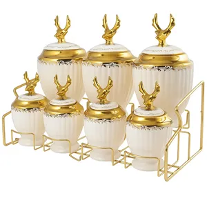 ست پاسماوری 8 پارچه مدل گوزنی