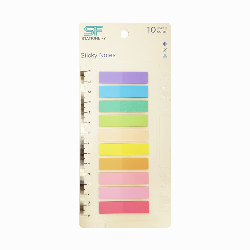 کاغد چسب دار مدل 10 رنگ فلشی