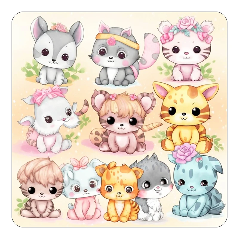 مگنت کاکتی طرح حیوانات کارتونی مدل mp28612