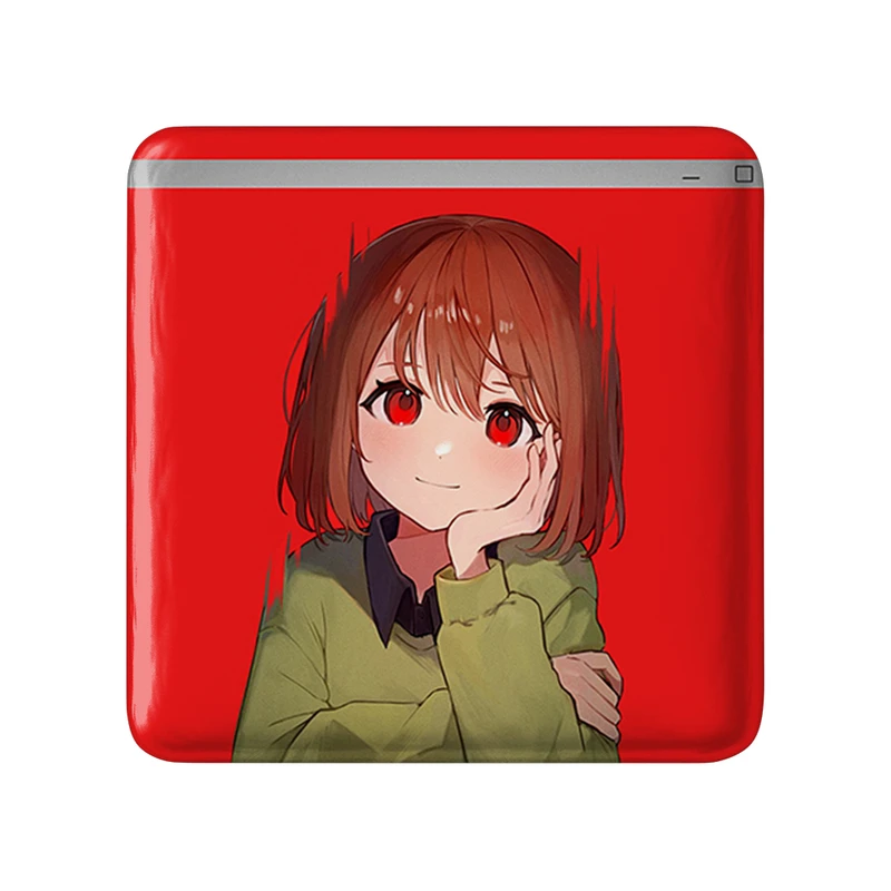 مگنت خندالو طرح بازی آندرتیل (Undertale) مدل مربعی کد 31743