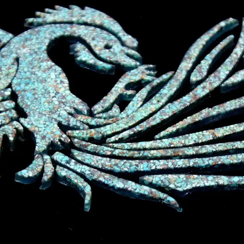 تابلو فیروزه کوبی طرح سیمرغ کد 32-52