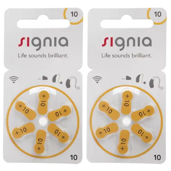 باتری سمعک سیگنیا کد 10 بسته 12 عددی