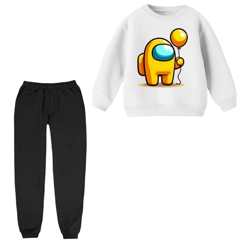 ست سویشرت و شلوار راحتی بچگانه مدل امانگ آس  