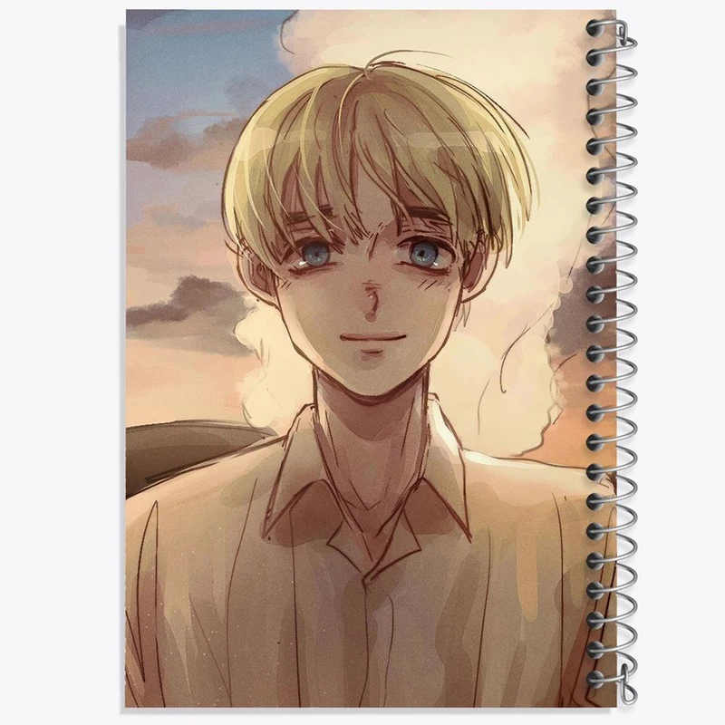 دفتر نت موسیقی 50 برگ خندالو مدل ارمین انیمه اتک آن تایتان Attack on Titan کد 18606
