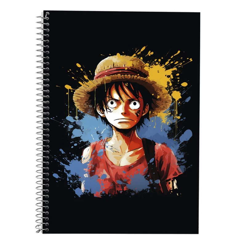 دفتر زبان 50 برگ مدوپد مدل دوخط طرح وان پیس One Piece کد DF11489