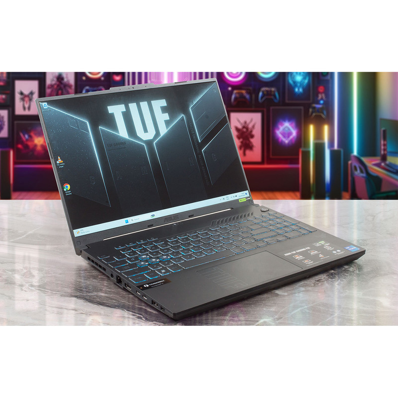 لپ تاپ 16 اینچی ایسوس مدل TUF Gaming F16 FX607VJ-RL184-Core 5 210H-RTX3050 6GB-16GB DDR4 3200MHz-512GB SSD-WUXGA 144Hz