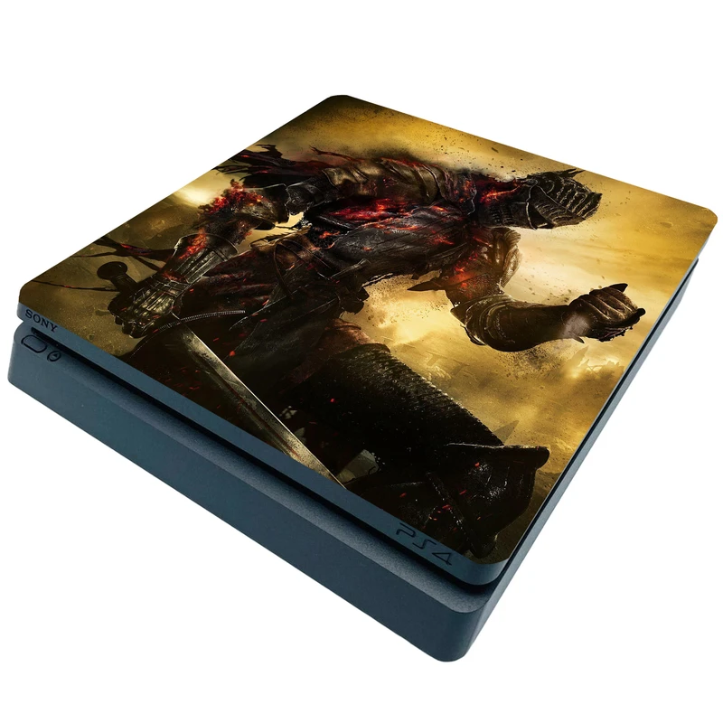 برچسب پلی استیشن ۴ اسلیم مدل بازی دارک سولز 4K کد 2350