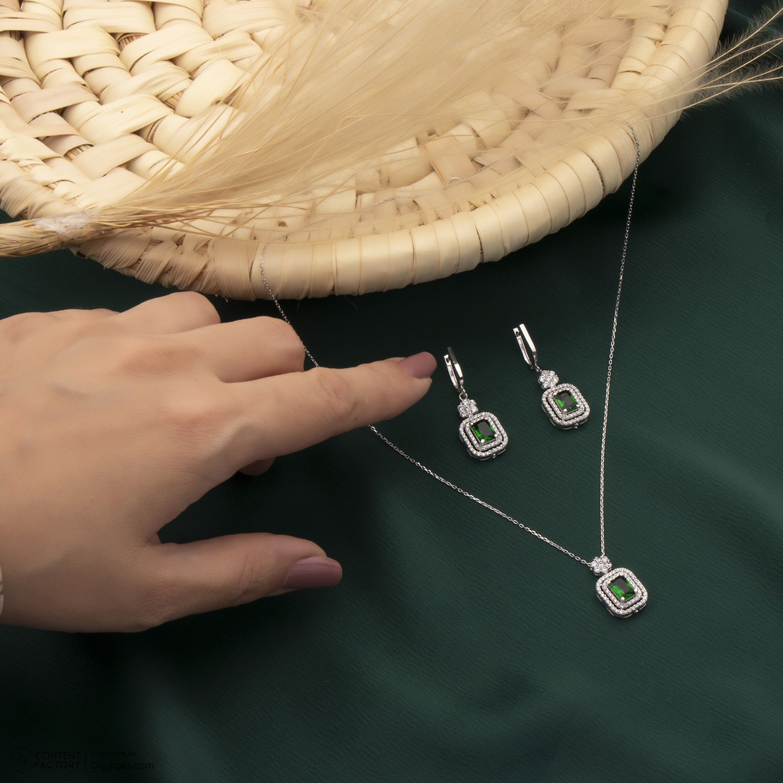 نیم ست طلا 18 عیار زنانه گلدم مدل H547015 -  - 10