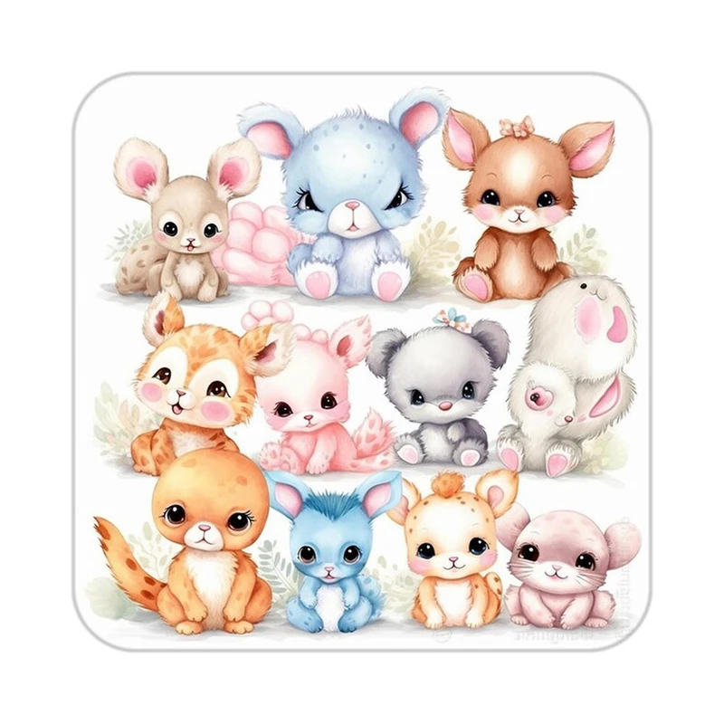 زیر لیوانی کاکتی طرح حیوانات کارتونی مدل mp28528