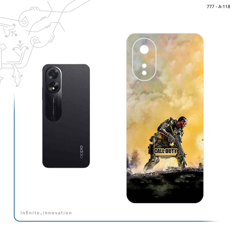 برچسب پوششی ماهوت مدل Call of Duty Warfare Game Series مناسب برای گوشی موبایل اپو A38