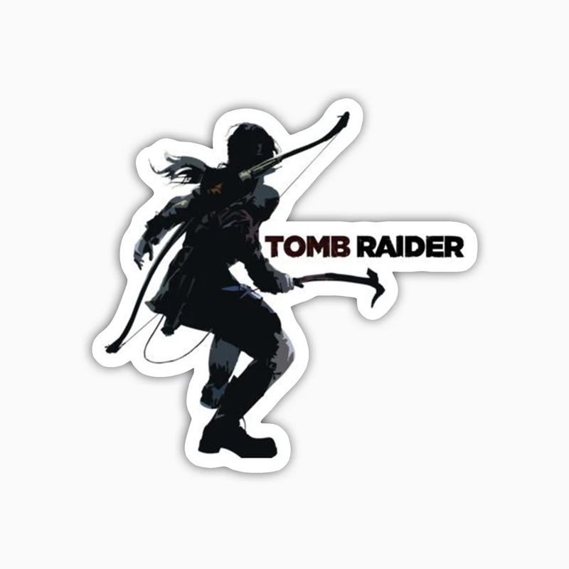 استیکر لپ تاپ و موبایل بووم طرح بازی مدل Tomb Raider کد AG18