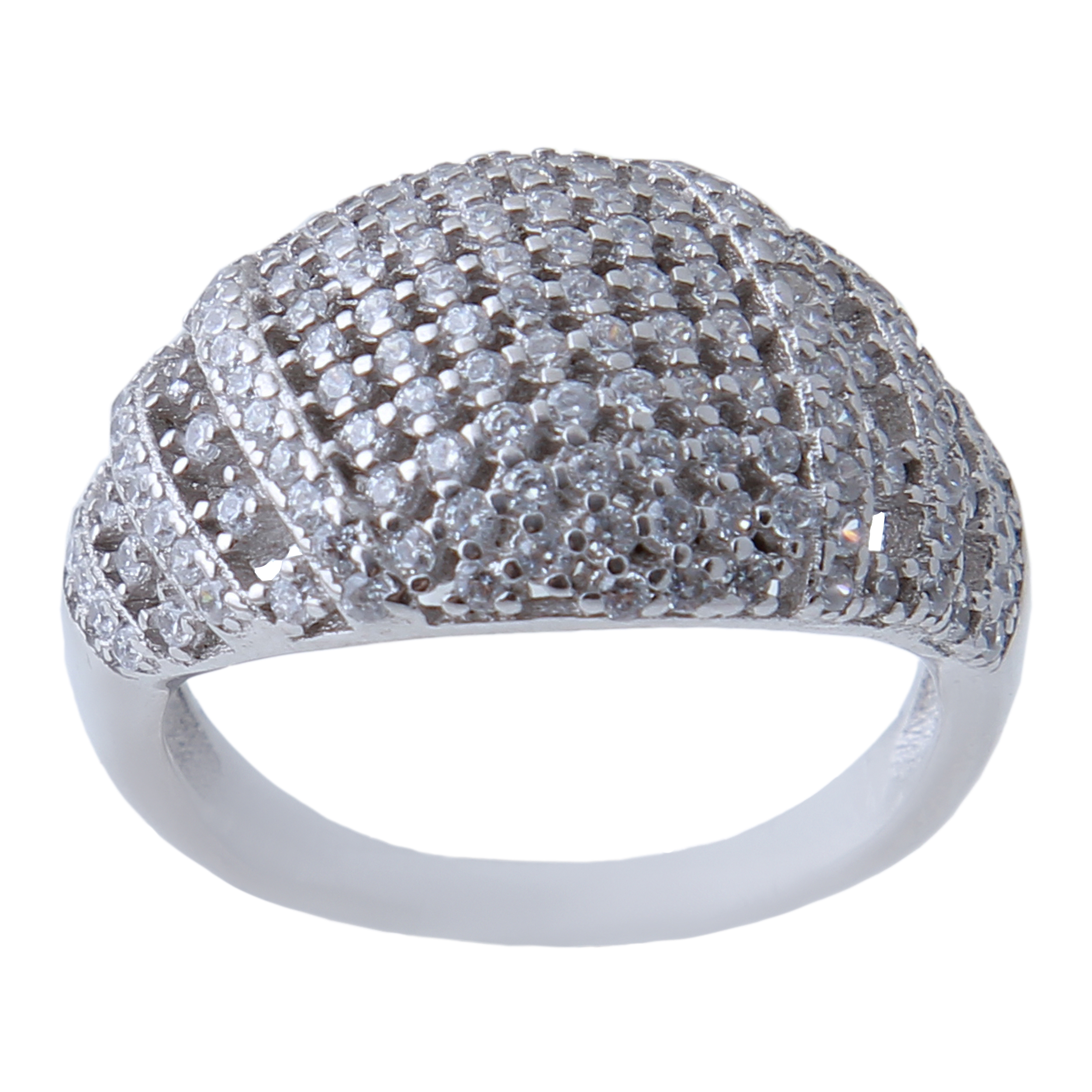 انگشتر نقره زنانه بازرگانی میلادی کد AWR_618