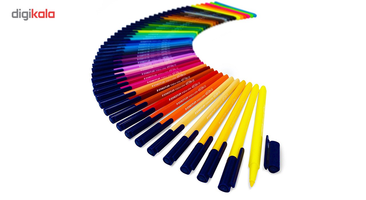 ماژیک رنگ آمیزی 48 رنگ استدلر مدل Triplus Brilliant Colours