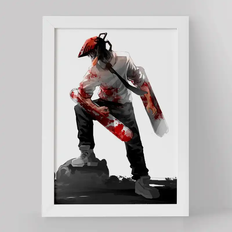 تابلو خندالو مدل دنجی انیمه مرد اره ای کد 17858