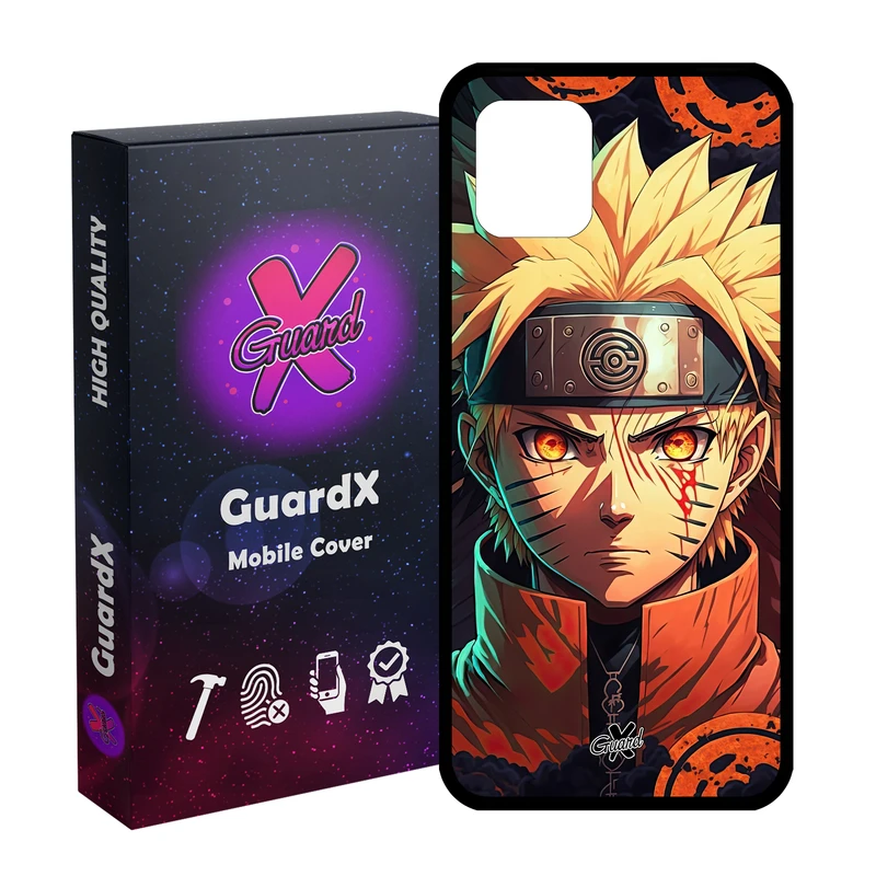کاور گارد ایکس طرح ناروتو انیمه مدل Glass10623 مناسب برای گوشی موبایل سامسونگ Galaxy Note 10 Lite / A81