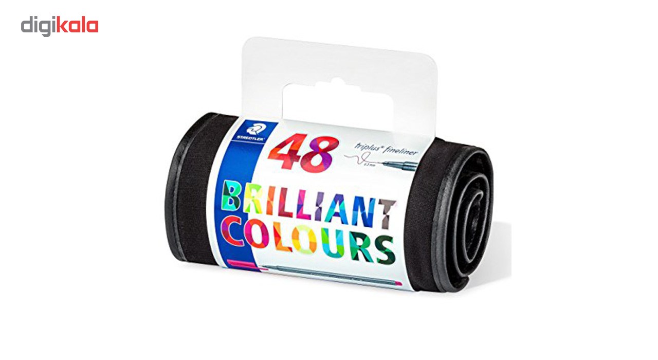 ماژیک رنگ آمیزی 48 رنگ استدلر مدل Triplus Brilliant Colours