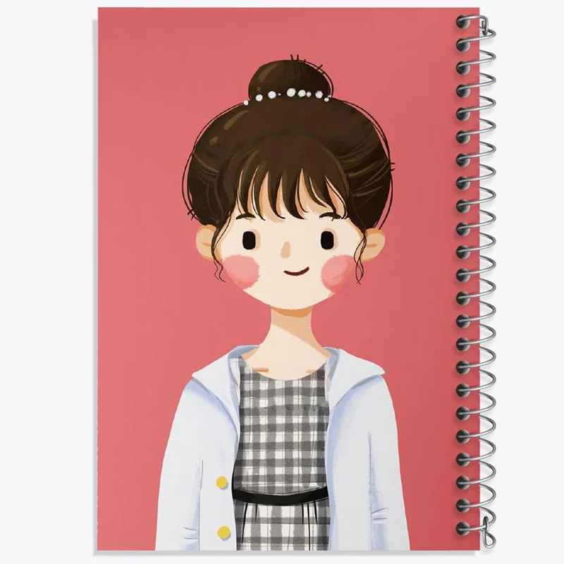 دفتر نت موسیقی 50 برگ خندالو مدل دخترانه فانتزی کد 25713