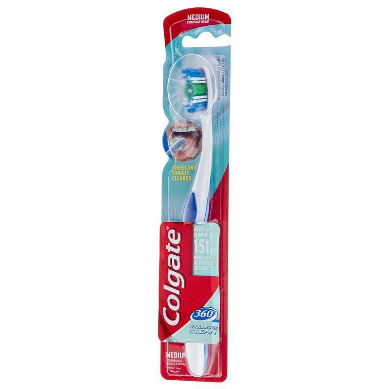 مسواک کلگیت مدل 360 Clean با برس متوسط مسواک کلگیت مدل 360 Clean با برس متوسط