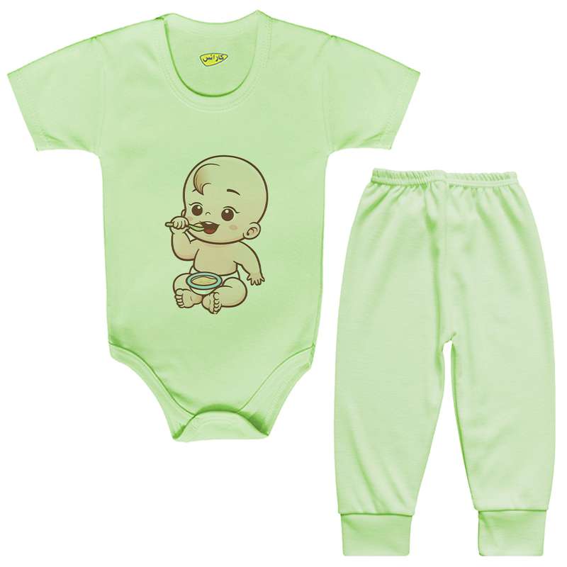 ست بادی و شلوار نوزادی کارانس مدل BSTG-3020