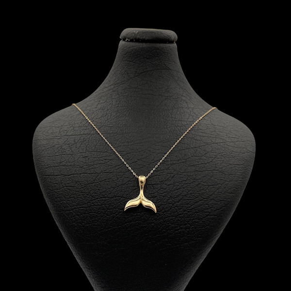 گردنبند طلا 18 عیار زنانه وی وی گلد گالری مدل دم وال 2026