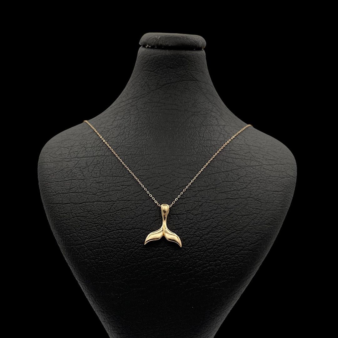 گردنبند طلا 18 عیار زنانه وی وی گلد گالری مدل دم وال 2026 -  - 1