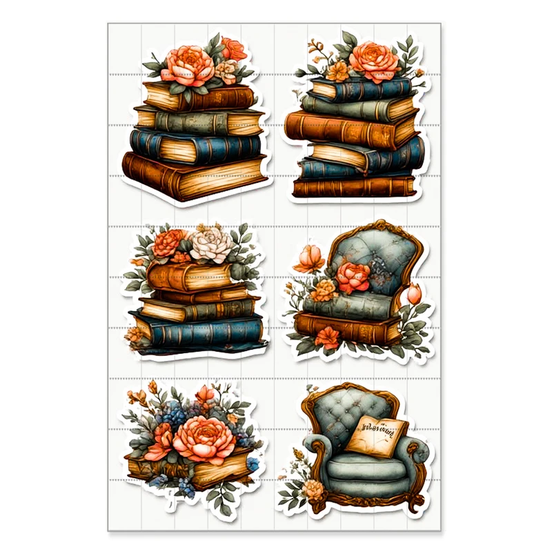 برچسب مدل فانتزی طرح book کد11