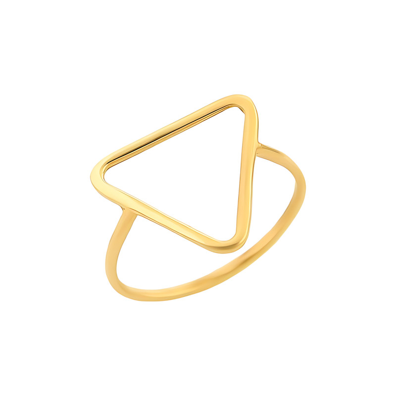 انگشتر طلا 18 عیار زنانه میو گلد مدل مثلث کدR1266 سایز 55