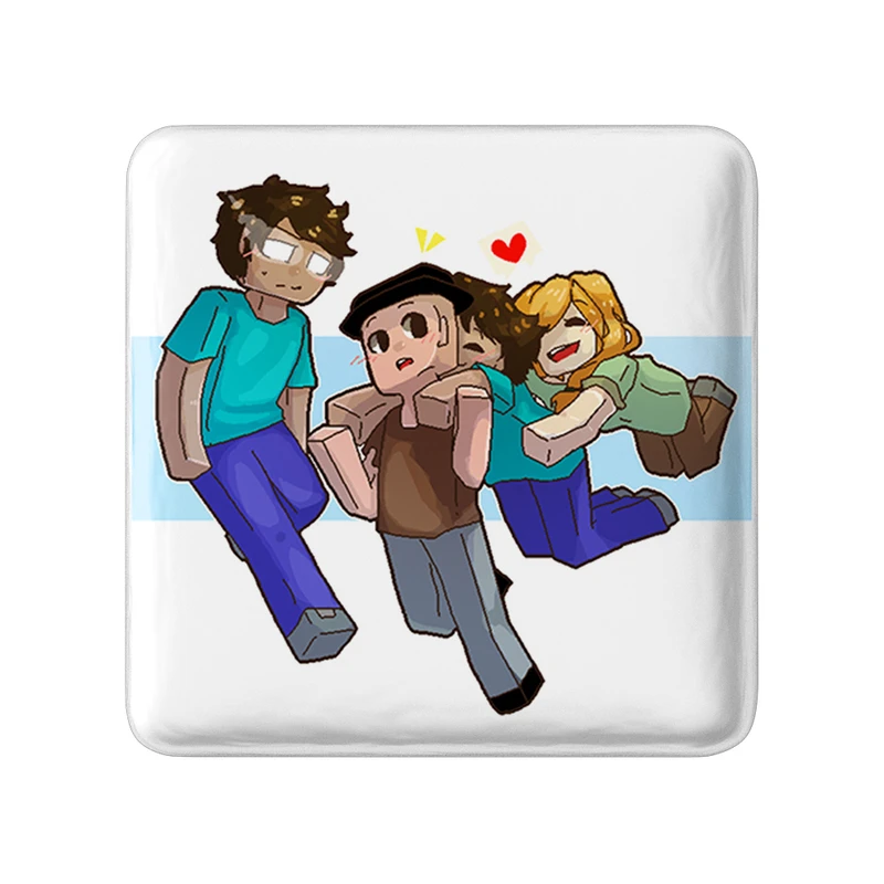 مگنت خندالو طرح بازی ماینکرافت (Minecraft) مدل مربعی کد 36967