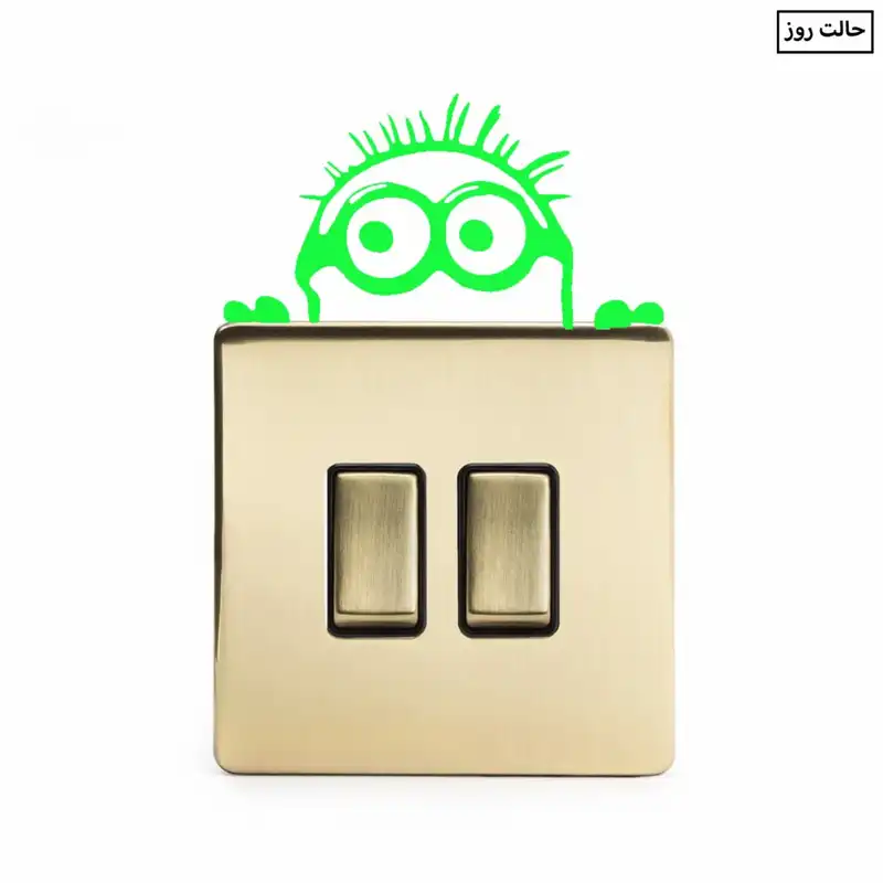 استیکر کلید و پریز مدل شبنما طرح مینیون کد 01