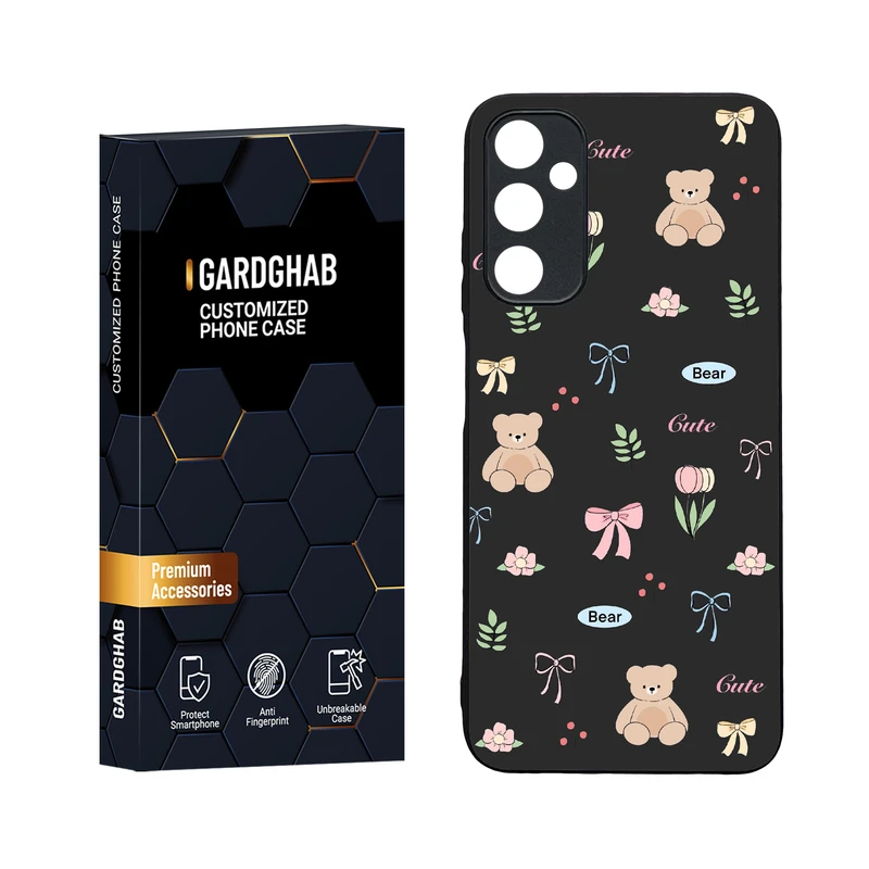 کاور گارد قاب مدل دورژله ای پشت گلس فانتزی مناسب برای گوشی موبایل سامسونگ Galaxy A05s